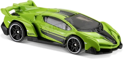 Miniatura 2 de Hot Wheels 2017 HW Exotics Lamborghini Veneno 165/365, verde neón