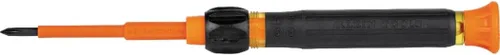 Miniatura 8 de Klein Tools 32581INS - Destornillador de precisión, destornillador aislado 2 en 1 con punta Phillips No. 0 y punta ranurada de 1/8 de pulgada