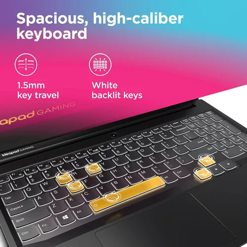 Miniatura 4 de Lenovo - 2021 - IdeaPad Gaming 3 - Computadora portátil - Pantalla FHD de 15.6" -120Hz - AMD Ryzen 5 5600H - 8GB RAM - 256GB de almacenamiento
