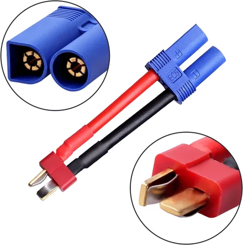 Miniatura 3 de Youme 4 unids EC5 a Deans T macho hembra conector adaptador de cable de conversión de cable para RC Lipo cargador de equilibrio de batería RC Car