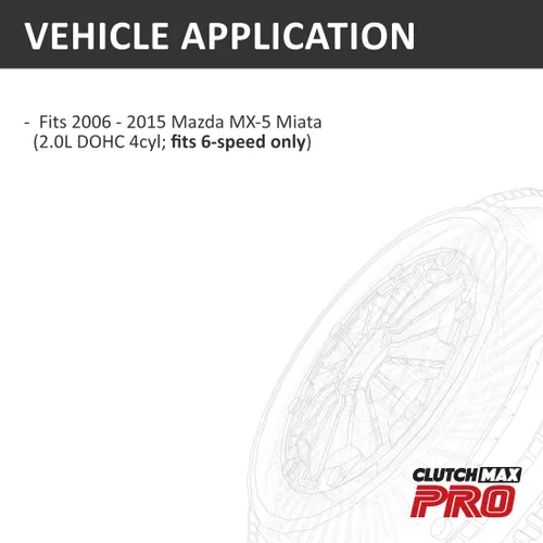 Miniatura 2 de PRO Performance Stage 2 Kit de embrague compatible con Mazda MX-5 Miata 2.0L 2006-2015 solo se adapta a 6 velocidades (CP10063HD-ST2)