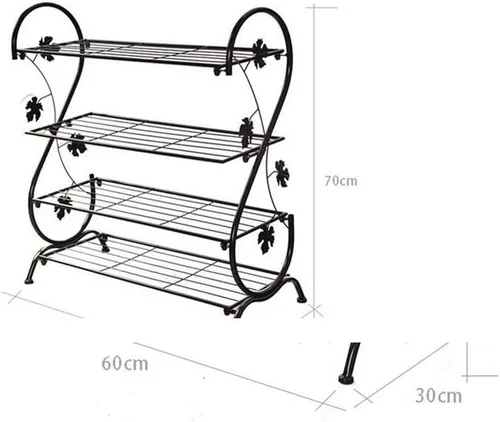 Miniatura 2 de Zapatero, banco de almacenamiento de metal de pie, organizador de zapatos, cubierta de tela no tejida, estantes apilables para pasillo, entrada