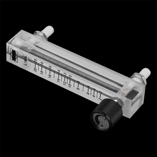 Miniatura 9 de Caudalímetro de gas de aire acrílico 2-20LPM con válvula de control para medir gas de control
