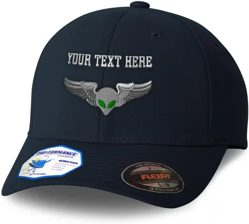 Miniatura 8 de Sombreros Flexfit personalizados para hombres y mujeres Janet Airlines Pilot Alien B bordado poliéster sombrero de béisbol gorra de béisbol