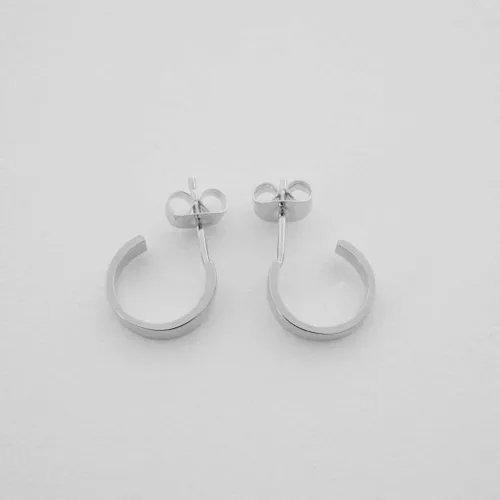 Miniatura 2 de HONEYCAT Huggie Hoops Pendientes en oro, oro rosa o plata Joyería minimalista y delicada
