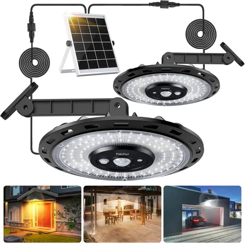 Miniatura 9 de Luz solar para interiores y exteriores, 3000 lm, luz solar para cobertizo con diseño de rotación, impermeable, 5 modos