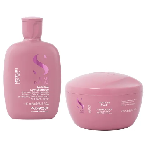 Semi di Lino - Champú hidratante y mascarilla capilar para cabello seco, hidrata, nutre, suaviza, color seguro, añade brillo y suavidad al cabello