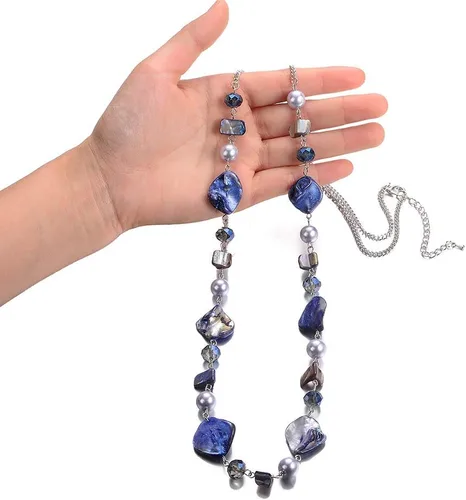 Miniatura 2 de Pearl & Club - Collar largo con cuentas para mujer