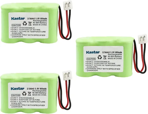 Miniatura 5 de Kastar Paquete de 1 batería de repuesto Ni-MH de 3.6V 800mAh para Radio Shack SP-806, SP-807 CS0139, CS90016, CS90017, ET521, ET551, SP502, SP503