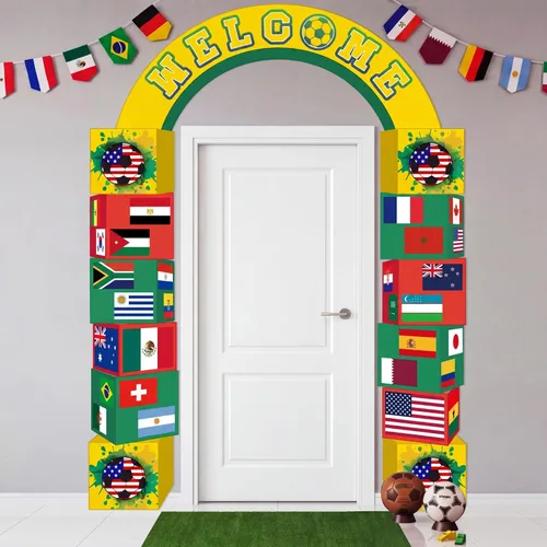 Miniatura 11 de Peryiter 3 piezas de decoración patriótica del 4 de julio, Día de los Caídos, cartel de 250 aniversario para puerta para 4 de julio, Día