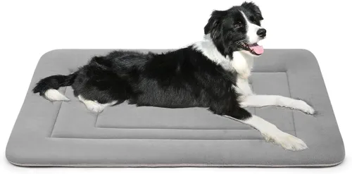 Cama para perro, alfombrilla suave para cama de perro, 36 pulgadas, parte inferior antideslizante, lavable para perros medianos y grandes, colchón