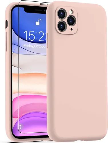 Miniatura 28 de DEENAKIN Funda de silicona compatible con iPhone 12 con protector de pantalla, mejora la protección de la cámara, funda protectora suave y flexible