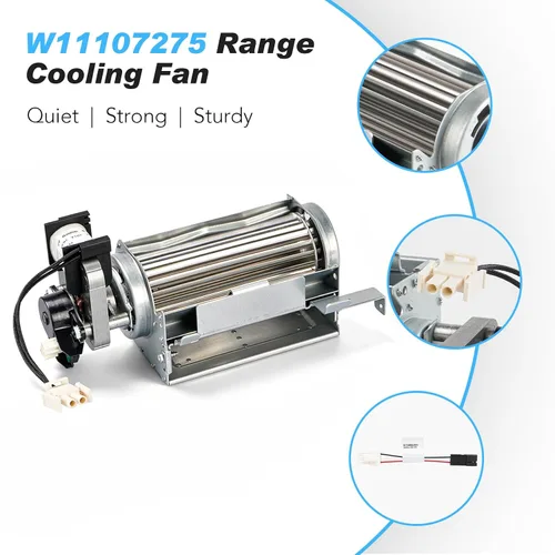 Miniatura 3 de Ventilador de refrigeración W11107275 repuesto Whirlpool, horno de rango JennAir y KitchenAid, pieza de repuesto del motor del ventilador W10162259