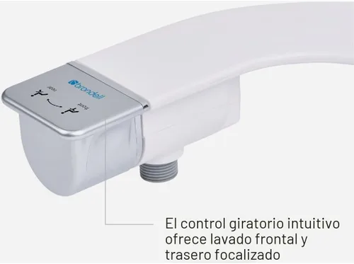 Miniatura 6 de Brondell Accesorio de bidé para inodoro SS-250 SimpleSpa con rociador de agua dulce y presión de agua ajustable, control lateral, rociador de bidé