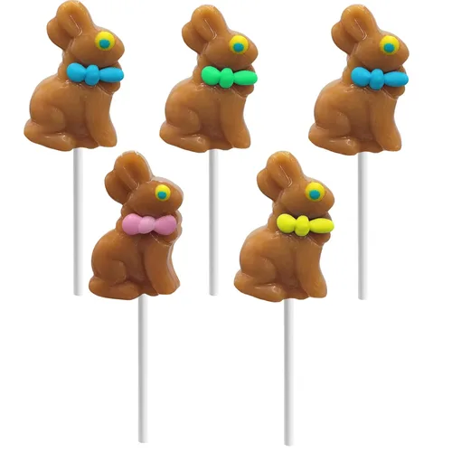 Miniatura 4 de Fruidles Paletas de conejo de Pascua, huevos de Pascua coloridos, sin grasa, envueltos individualmente (paquete de 24)