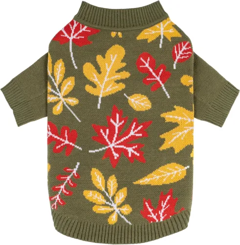 Miniatura 12 de Fitwarm Suéter de plátano para perro, ropa térmica de invierno para perros pequeños, niños y niñas, atuendo para mascotas, marrón, amarillo, XS