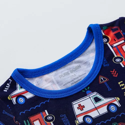 Miniatura 119 de pureborn Mameluco de algodón súper suave para bebés niños y niñas de 0 a 24 meses