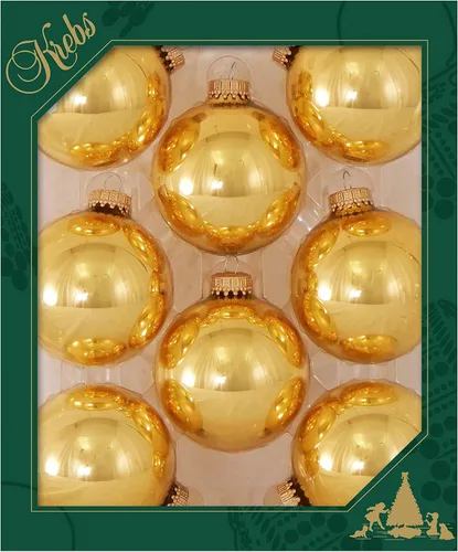 Miniatura 16 de Christmas by Krebs - Esferas de vidrio para Navidad, fabricadas en Estados Unidos, de diseño y sin uniones Brillante Victoria Azul