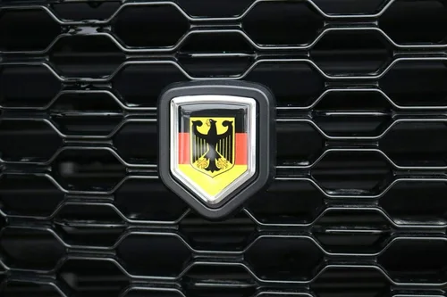 Miniatura 8 de Bandera irlandesa de Irlanda para coche, camión, escudo negro, parrilla, emblema cromado, 2.6 x 3.1 pulgadas