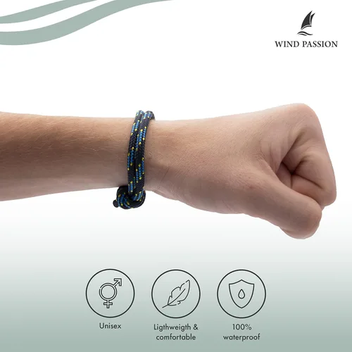 Miniatura 20 de Wind Passion Pulsera para hombre con cuerda mono con estilo náutico trenzado