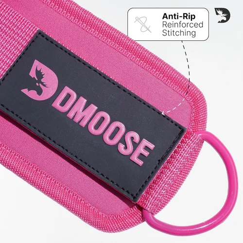 Miniatura 5 de DMoose Fitness Ankle Strap for Cable Machine - One Size Fit with Premium Padding Cuffs, Ankle Bands for Working Out, Booty Workouts, Leg Extension