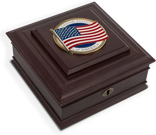 Miniatura 13 de Caja de escritorio medalla de la Guardia Costera de EE. UU. de Allied Frame Guardacostas