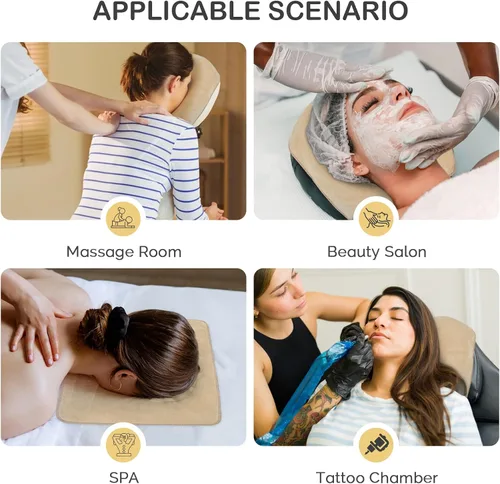Miniatura 7 de SINLAND Fundas de microfibra para cuna facial, tamaño grande, suave y reutilizable, antiadherente, para reposacabezas de masaje, adecuada