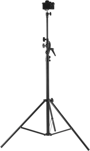 Miniatura 10 de VEVOR Soporte de luz de aluminio, altura máxima de 12.8 pies/153.5 in, soporte de fotografía ajustable con brazo de pluma, bolsa de arena, carga