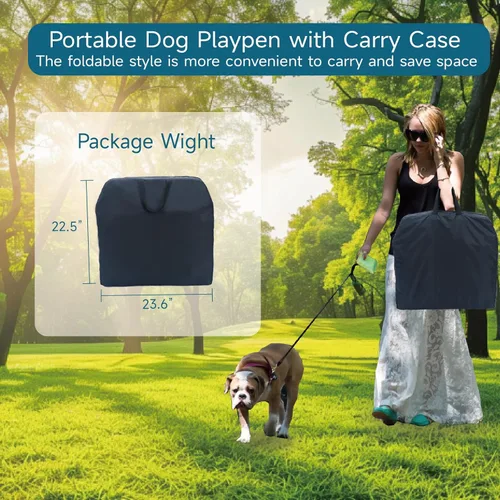 Miniatura 9 de Jaula para perros grandes, caja de viaje portátil para perros para familias de varios gatos y cachorros de perros pequeños, jaula portátil plegable