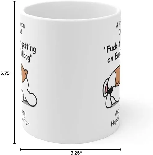 Miniatura 6 de Taza divertida para mujeres dueñas de mascotas – Taza para café «A Wise Woman Once Said», blanca, 325 ml.