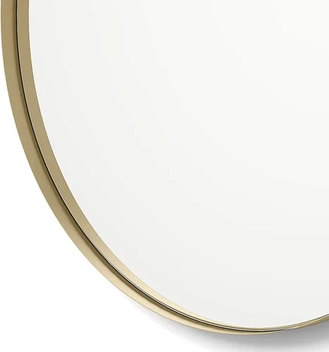 Miniatura 3 de Better Bevel - Espejo con marco de metal dorado de 24 x 24 pulgadas, espejo redondo para pared de baño