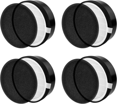 Nispira LV-H132 - Filtro de aire de repuesto compatible con purificadores de aire Levoit LV-H132-RF 3 en 1 True HEPA con filtro de carbono, 7.5 x