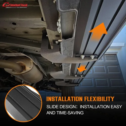 Miniatura 8 de COMNOVA Estribos de Aluminio Compatibles con 2007-2018 Silverado/GMC Sierra 1500 2500HD 3500HD Crew Cab, 2019 Silverado/Sierra 2500HD 3500HD Crew