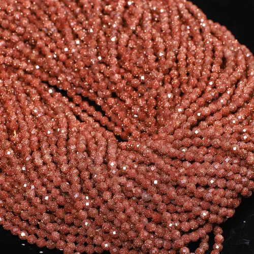 Miniatura 44 de 180 piezas 2mm Cuentas de piedras preciosas de turquesa africana natural facetada redonda suelta para hacer joyas