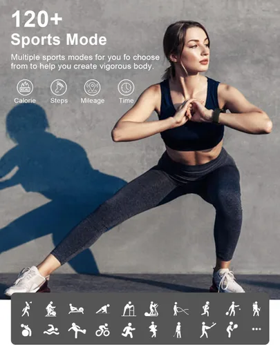 Miniatura 5 de Relojes inteligentes para hombres y mujeres Fitness: reloj de seguimiento de fitness con llamada Bluetooth 24/7, frecuencia cardíaca SpO2, monitor