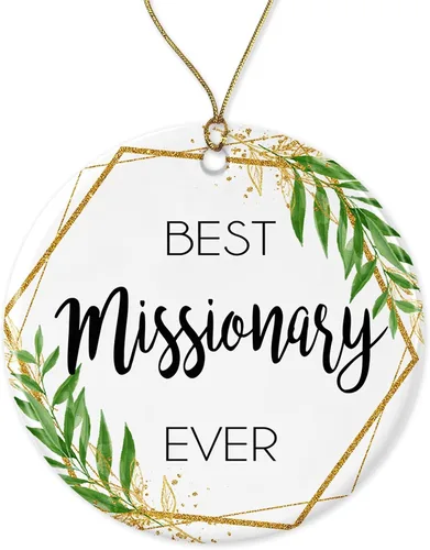 Adorno de Navidad misionero, regalo de Navidad para misionero, el mejor misionero del mundo, el mejor misionero de la historia, regalos misioneros