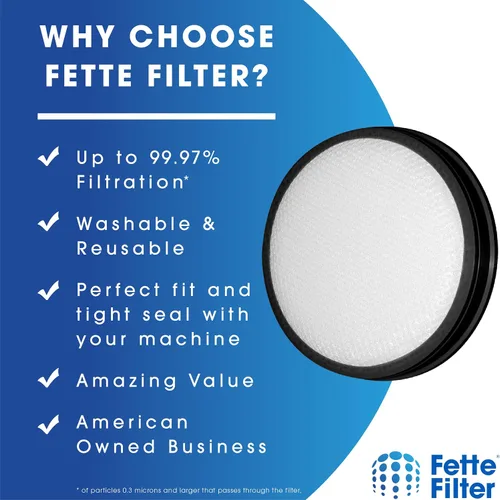 Miniatura 3 de Fette Filter - Reemplazo de accesorios de filtro de vacío compatibles con aspiradoras Hoover ONEPWR. Parte # AH85300 - Paquete de 2