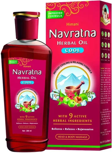 Emami / Himani Navratna - Aceite de hierbas ayurvédicas para el cabello, 16.9 fl oz, fórmula refrescante multiusos
