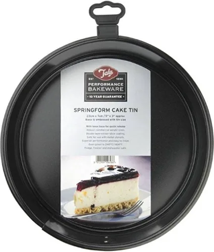 Tala - Molde antiadherente para tartas (9 pulgadas), color negro