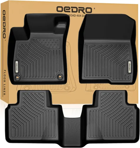 Miniatura 12 de OEDRO Alfombrillas de suelo aptas para Honda Accord Sedan 2017-2013, Alfombrillas TPE para todo clima Accord incluye juego de revestimientos