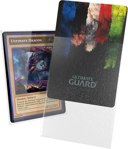 Miniatura 39 de Ultimate Guard Fundas exteriores para cartas Cortex, 100 fundas estándar de tamaño TCG, 66 x 91 mm, con respaldo negro, acabado brillante, sin PVC