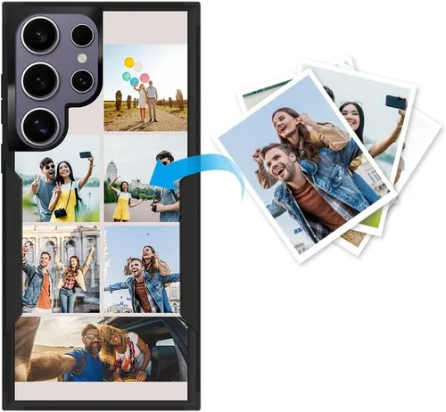 Miniatura 110 de Funda protectora personalizada para Samsung Galaxy S22 Ultra 5G (versión 2022), funda protectora de doble capa resistente con múltiples fotos, a