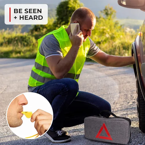 Miniatura 7 de Thrive Kits de emergencia para vehículos – Kit de emergencia para coche de carretera (104 piezas) – Kits de coche para emergencia – Kit de coche
