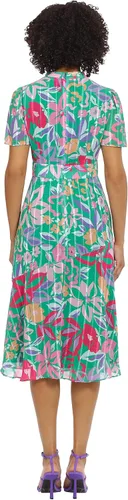 Miniatura 3 de Maggy London Vestido midi de manga corta con estampado floral para mujer