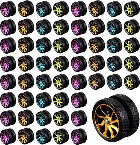 Miniatura 7 de Lenwen - 50 piezas de Yoyos a granel de metal para principiantes con diseños coloridos para adultos, regalos de fiesta de cumpleaños, rellenos