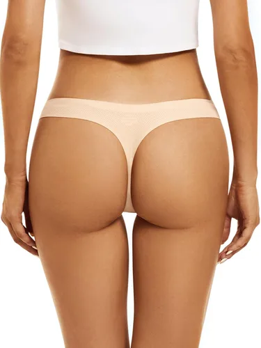Miniatura 2 de TERMEZY Ropa interior sin costuras para mujer, tangas invisibles para mujer, paquete de 5