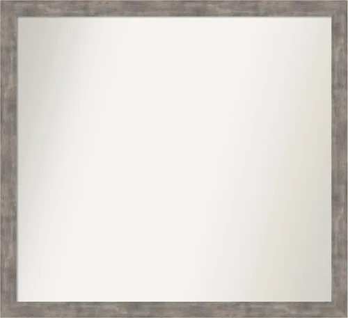 Miniatura 46 de Amanti Art Silver Bathroom Mirror for Over Sink, 24x49 Custom Made Marred Pewter Rectangle Vanity Mirror, Oversize Casual Wood Frame, Hangs Estaño