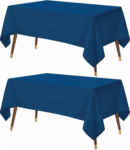 Miniatura 11 de Utopia Kitchen Mantel rectangular, 1 paquete, mantel lavable a máquina, mantel de poliéster para comedor, fiestas de bufé, pícnics, eventos, bodas