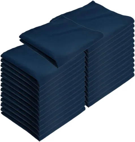 Miniatura 8 de Arkwright Servilletas de tela para restaurante, (paquete de 25) servilletas de poliéster hilado con bordes con dobladillo, ideal para cenas, bodas