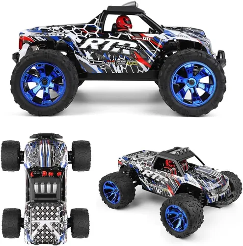 Miniatura 6 de GoolRC WLtoys 144018 - Camión a control remoto a escala 1/14, 4WD 35KM/H, auto RC de alta velocidad, 2.4 GHz, todo terreno, con 2